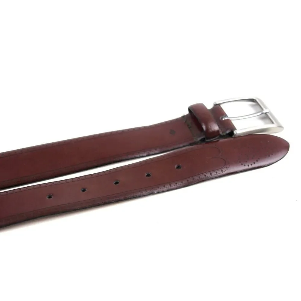 Josef Abboud BROWN GENUINE LEATHER 1.25